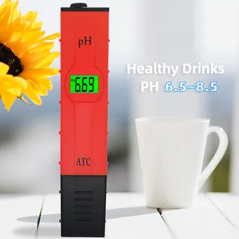 10pcs/veľa PH Tester Monitor Akvárium Bazén SPA Meter Kvality Vody Armatúry 0.00 - 14.00 pH Pre laboratóriá s podsvietením 30% Off 2