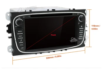 2 Din Auto Stereo Rádio Multimediálny Prehrávač DVD Android 10.0 Pre Ford Focus S-Max, Mondeo, Galaxy, C-Max, Kuga, GPS, RDS Automatické Carplay+DSP