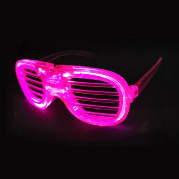 LED svietiace okuliare žalúzie s svetlo svietiace party hudobný festival fandiť flash dekoratívne okuliare na oči