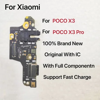 Nové Nabíjačky Doske PCB Flex Pre Xiao Poco X3 NFC Globálna Verzia USB Port Konektor Dock Nabíjací Kábel 0