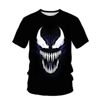 Spider Jed Letné Módy Nové pánske T-shirt 3D Tlač Príležitostné Voľné Pohode Priedušné Tričko 0