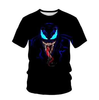 Spider Jed Letné Módy Nové pánske T-shirt 3D Tlač Príležitostné Voľné Pohode Priedušné Tričko 3