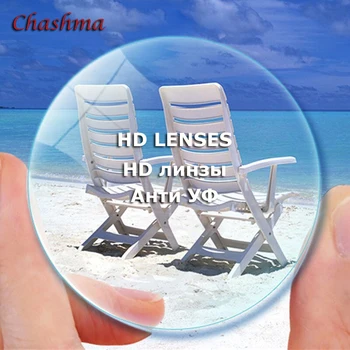 Chashma 1.61 Indexu HD Jasný Objektív Oči Optické Okuliare, Šošovky na Predpis Recept Priehľadná Farba Anti-Reflexné Sklo