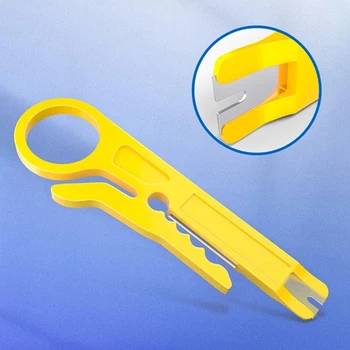 Kábel stripping kliešťami prenosné siete 110 modul kliešte nástroj multifunkčné malý žltý nôž na odizolovanie kliešte