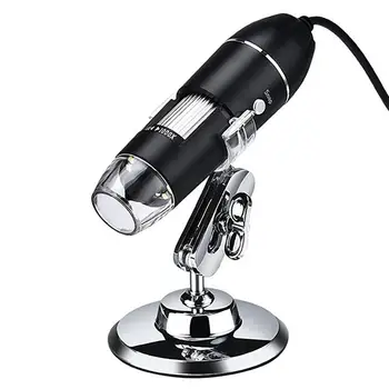 3 v 1 USB Elektronický Digitálny Mikroskop 500-1600X Typ-C Nastaviteľné Mikroskopom Fotoaparát s LED zväčšovacie sklo Endoskopu