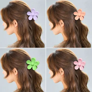 Móda Kórejský Vlasy Pazúroch Žien Candy Farby Vlasov Krab Svorky Hairdress Pevné Spony Do Vlasov Kvet Tvarované Vlasy Príslušenstvo Pokrývku Hlavy 5