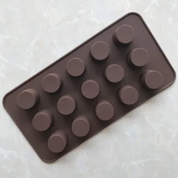 15 Valec Silikónové Čokoláda Plesní v Domácnosti Pečenie DIY Hľuzovka Formy Xg164