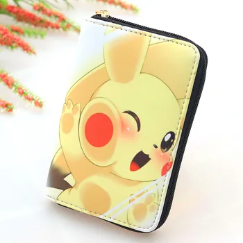 Nové Anime Pokémon Krátke Peňaženky Pikachu Eevee Snorlax PU Kožené Mince v Kabelke Peňaženku Anime Peňaženky a Kabelky deti baby dary 2