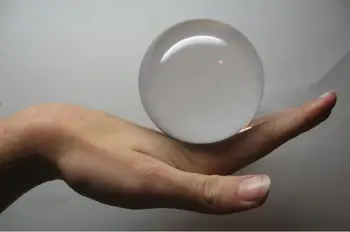 90 mm(9 cm)Ultra Jasné, Acryl Transparentné Loptu Profesionálny Kúzelník (kontaktné žonglovanie) Kúzla Fáze Ulici Trik Ilúzie