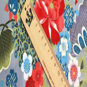 Bavlna viaPhil Značky Japonskom Štýle Gold Razenie Kvitnúce Ruže Kvet Textílie Patchwork Handričkou Šaty Domova