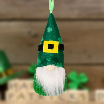 St. Patrick ' s Day Bábika Anonymný Zelená Ďatelina Trpaslíci Bábika Írsky Deň Party Dekor Saint Patricks Deň Darčeky Pre Deti Gnome Plyšové 3