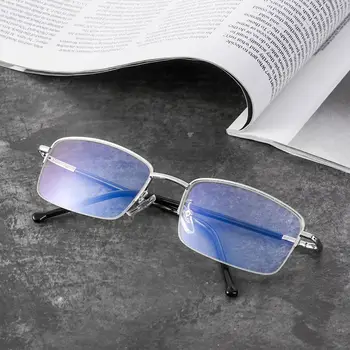 Titán Rám Kov Smart Progresívna Multifokálna Okuliare Na Čítanie Kvalitné Unisex Anti Modré Svetlo Presbyopia Okuliare