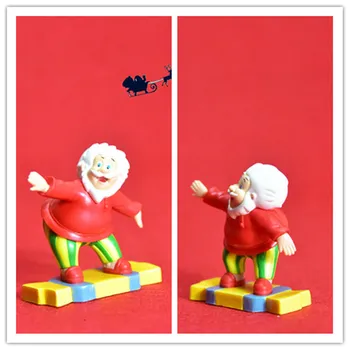 2 KS 7 cm Santa Claus ručne vyrobené model ozdoby lyžovanie Santa Claus poslal dary 3