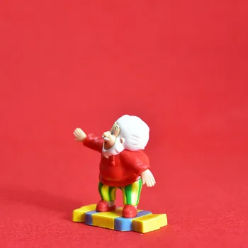 2 KS 7 cm Santa Claus ručne vyrobené model ozdoby lyžovanie Santa Claus poslal dary 4