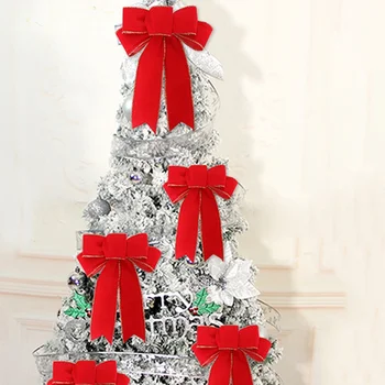 Ozdoby Na Vianočný Stromček Bowknot Visí Vianočné Dekorácie Pre Domov Ozdoby Na Vianočné Stromčeky Nový Rok 2022 Navidad Dekor Noel