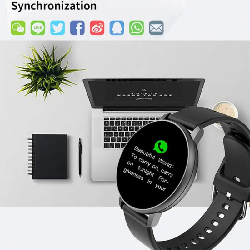 2021 Full Touch Smart Hodinky Mužov Krvného Tlaku, Tepovej frekvencie Kolo Smartwatch Ženy Nepremokavé Športové Hodiny Pre Android, IOS 4