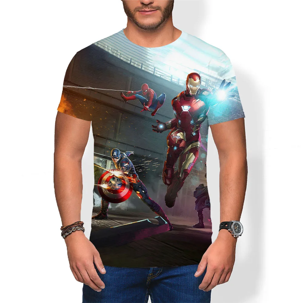 3D Tlač Avengers Muži T-košele s Krátkym Rukávom Letné Módy Chlapec Dievča Deti T-Shirts Streetwear Super Hrdina Deti Topy 4