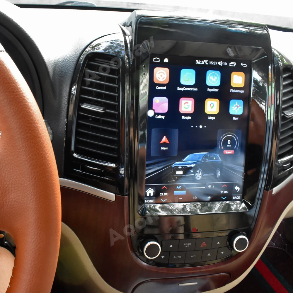 A11 Auta GPS Navigácie Na Hyundai SantaFe 2006-2012 Stereo Rádio Multimediálne DVD Prehrávač Tesla Obrazovke Prijímač 128G 4