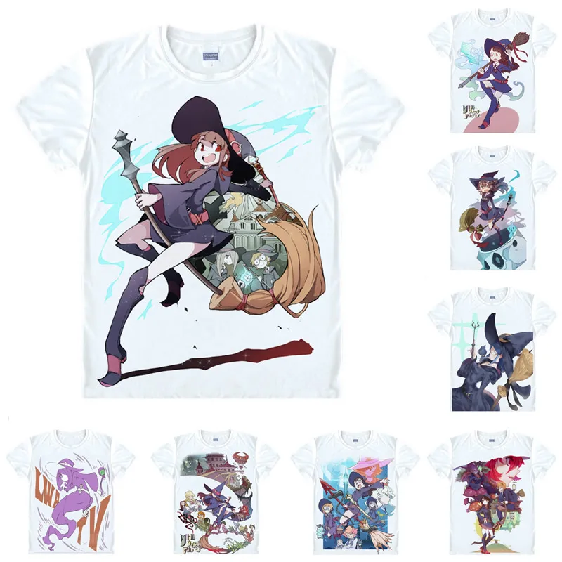 Coolprint Anime Tričko Malé Čarodejnice Academia T-Shirts Krátke Ritoru Witchi Akademia Atsuko Kagari Akko Cosplay Motivs Košele 4