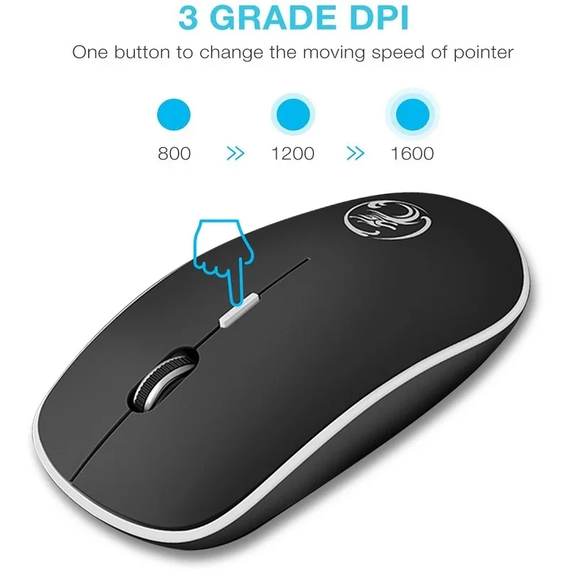 Ergonomická myš wireless mouse počítačovej myši pc usb optická 2.4 