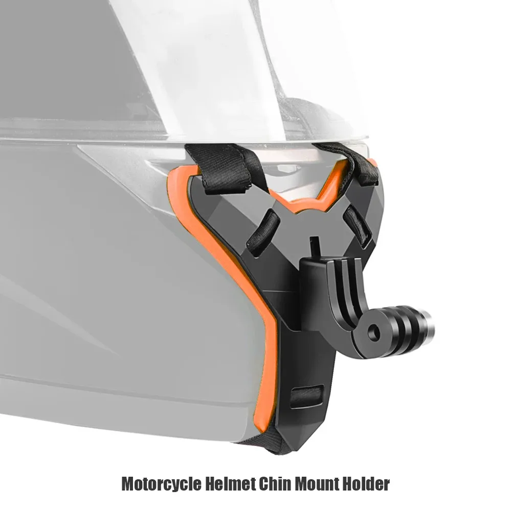Motocyklové Prilby Chin Popruh Mount Držiak pre GoPro Hero 9 8 7 5 Motocykel Akčná Športová Kamera Full Face Držiteľ 4