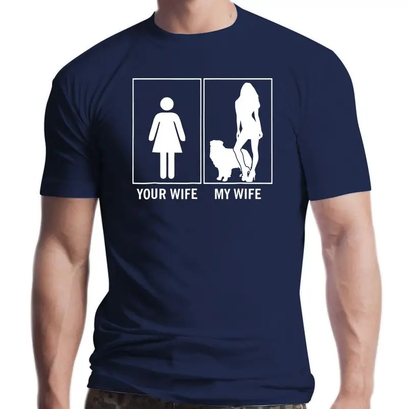 Nový Vaša Manželka Moja Žena Austrálsky Pastiersky Pes Milovníkov T-Shirt-dámske Tričko-Black 4