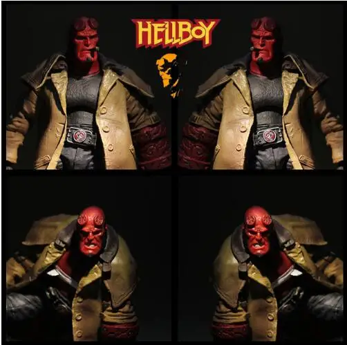 Peklo Baron 2 Hellboy Hell Boy 6-Palcový Super Hnuteľného Bábika Model Hračka MEZCO Ant Akcie Obrázok T68 4