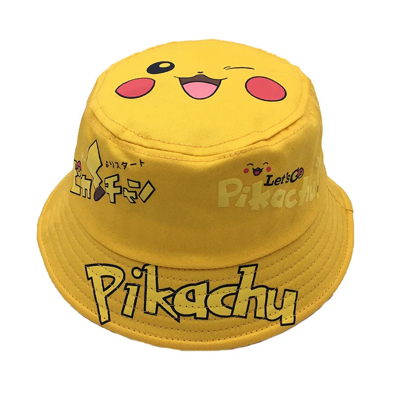Pokemon Anime Deti Kawaii Rybár Klobúk Obrázok Pikachu Trend Nastaviteľné Unisex Slnečné Klobúk Deti Hračka Darček K Narodeninám 4