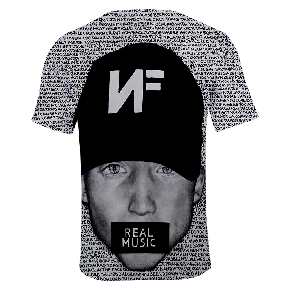 Rapper Nathan Ján Feuerstein NOVÝ Album Vyhľadávanie NF 3D tlač t-shirt Muži/Ženy lete Bežné Krátky Rukáv t shirt Oblečenie 4