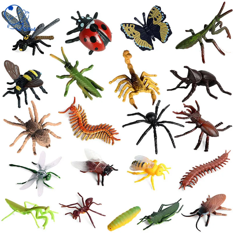 Simulácia Hmyz, Mravce, Motýľ, Včela Dragonfly Spider Farma Zvierat Zábava Model Akcie Obrázok Vianočný Darček Pre Deti, Vzdelávacie Hračka 4