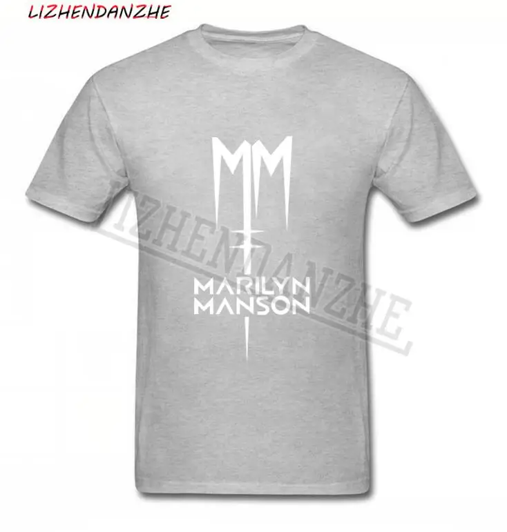 Top Rocková skupina Marilyn Manson Bavlnené tričko Tee TRIČKO Priemyselných Kovov Rocková Kapela t tričko Krátky Rukáv Rukáv Mužov Hip Hop 037 4