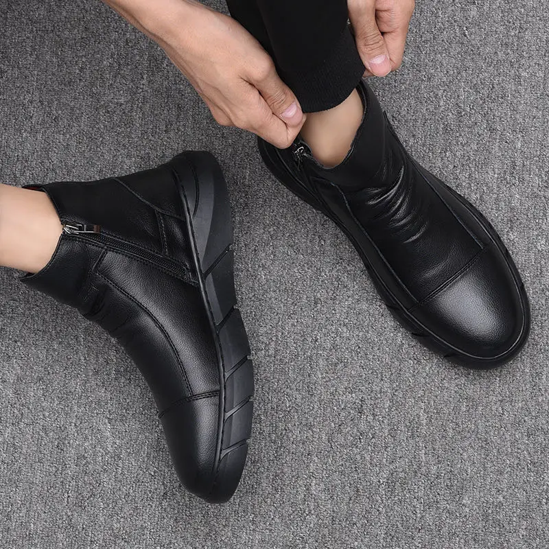Trend Ukázal Prst Mužov Bežné Kožené Topánky Pohodlie Čipky Business Pánske Šaty Topánky Pevné Oxfords Topánky Muž Ploché Topánky 4