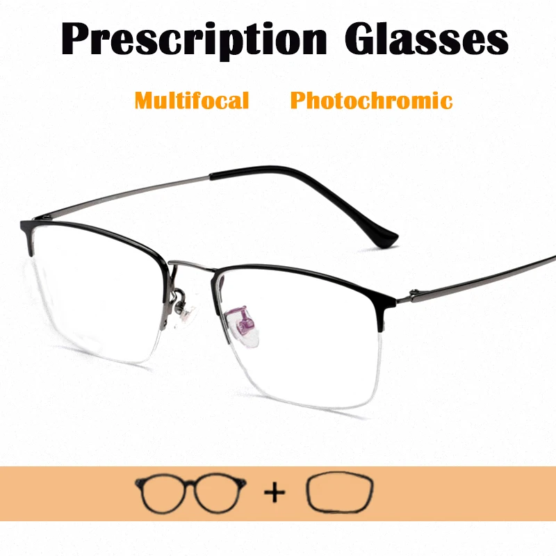 Vlastné Predpis Čítanie Okuliare Unisex Photochromic Multifokálne Nearsighted Ďalekozrakosť Okuliare Vysoko Kvalitný Objektív Astigmatizmus 4