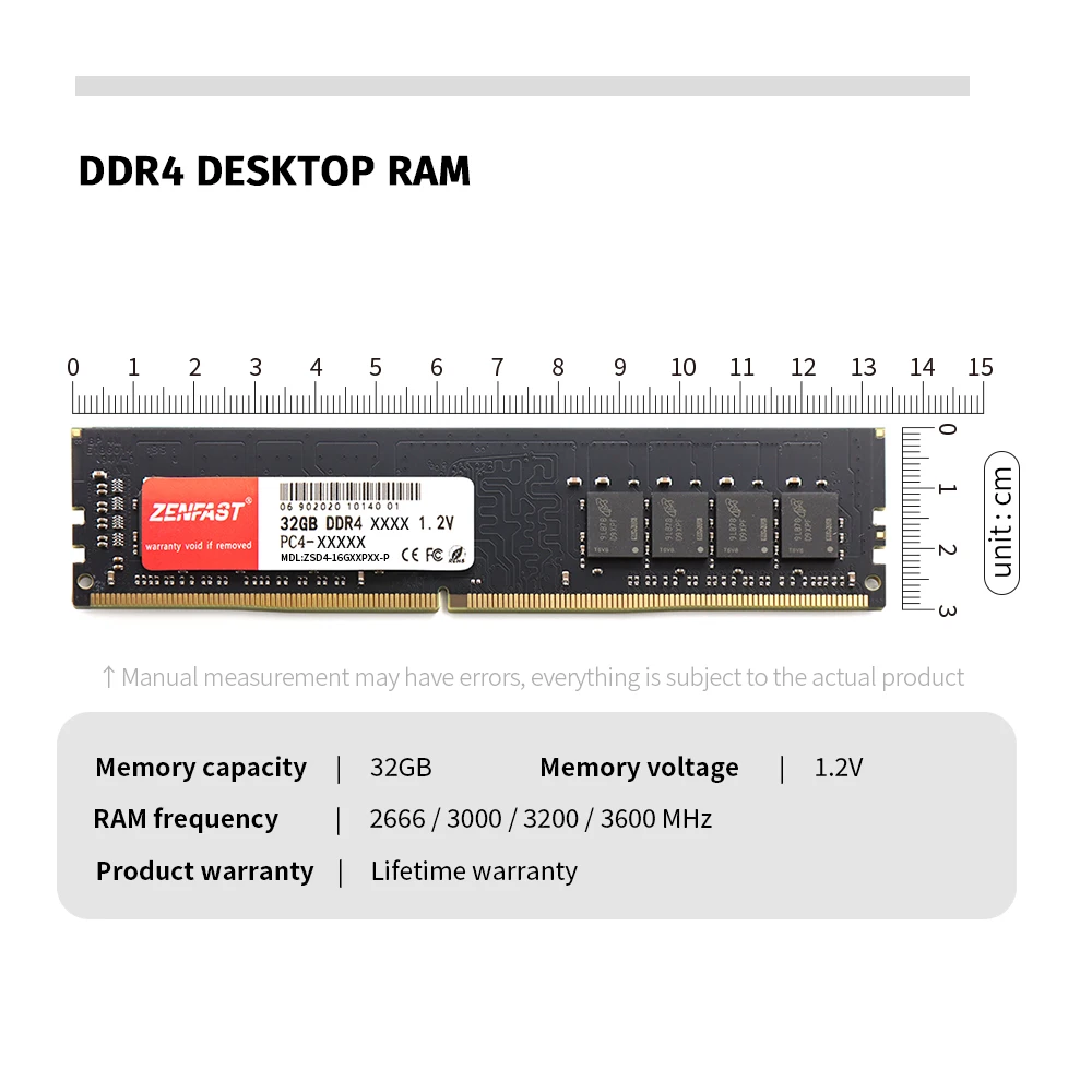 ZENFAST DDR4 4 GB 8 GB 16 GB 32 GB Memoria Ram 2133 2400 2666MHz Pamäť Desktop PC Vysoký Výkon Nových Dimm pre x99 4