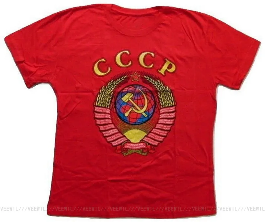 ZSSR CCCP erbom Vysokej Kvality Nový ruský T-Shirt Tričko Voľné Plus Veľkosť Tee Tričko 4