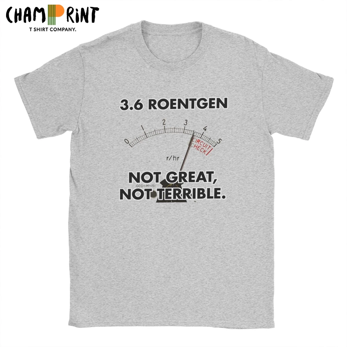 Černobyle 3.6 Roentgen T-Shirt pre Mužov Humor Bavlna Tee Tričko Posádky Krku, Krátke Sleeve T Košele Plus Veľkosť Oblečenie 4