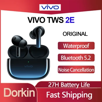 Pôvodné VIVO TWS 2E Bezdrôtové Slúchadlá 2Mic Hovor Potlačením Hluku Bluetooth Slúchadlá Športové Nepremokavé Nízku Latenciu Gaming Headset