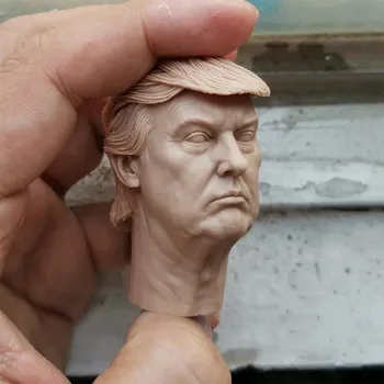 1/6 muž PVC Hlavu Vyrezávané Prázdne 1/6 Rozsahu Donald Trump Hlavu Sculpt Nevyfarbené Hlavu Model vhodný Pre 12