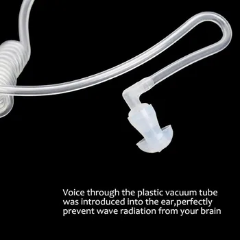 3,5 mm Káblové Slúchadlá Anti-Žiarenia FBI Slúchadlá Drôt Slúchadlá Air Tube Handsfree s Mikrofónom, Ovládanie Hlasitosti Ucho