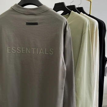 Nadrozmerné Essentials T Tričko 1:1 gumy list Letné Voľné T-Shirt Mužov a Ženy, Hip-Hop Bavlna Kvality Pohybu T-Shirts 4