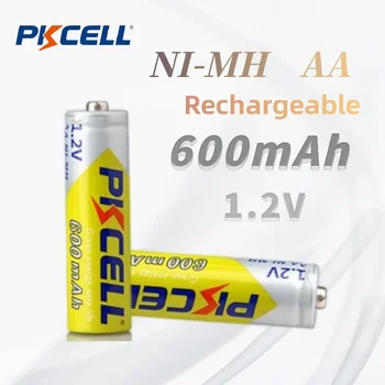 PKCELL AA 1.2 V 600mAh NI-MH Dobíjacie Batérie pre Digitálne Kamery, Prenosné Video Hry Baterka Smart Home 0