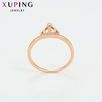 Xuping Šperky, Módne Koruny Tvar Elegantný Prsteň s Rose Gold Farby pre Ženy, 15620