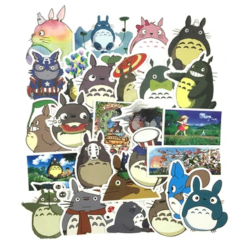 10/30/50Pcs/set Komiksu, Anime Hayao Miyazaki Totoro Samolepky Pre Gitaru DIY HRAČKA Motocykel, Auto, Skateboard, Snowboard Notebook