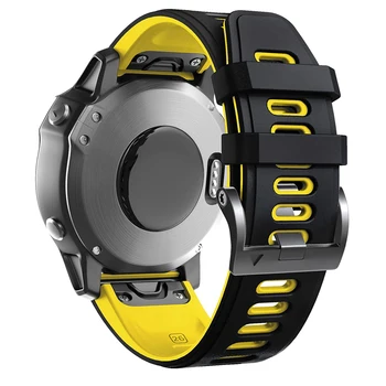 Nový 26 22 MM Silikónové Rýchle Uvoľnenie Easyfit Watchband Popruh Pre Garmin Fenix 6X 6Pro 5 5X Plus 3-LR Smartwatch Zápästie Band Náramok