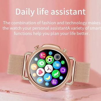 Nové Luxusné dámske Smart Hodinky Srdcovej frekvencie, Krvného Oxyegen Spánku Monitorovanie Náramok Hodiny Informácie Pripomienka Šport Smartwatch