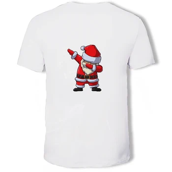 Veselé Vianoce 3D Tlač T-Shirt Santa Claus-Krátke Rukávy T-Shirt Polyester Priedušná Materiálu Príležitostné Voľné 2021 Letné Top 0