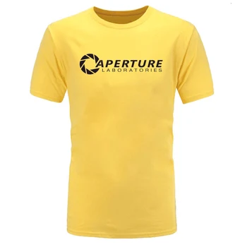 Aperture Laboratories Hry Špeciálne Muži T-shirts O-Krku Krátky Rukáv Čistej Bavlny Topy Tee Narodeniny T-Shirt Najvyššej Kvality Mikina 0
