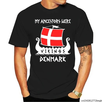 Môj Predok Bol Viking Dánsko pánske Tričko 0