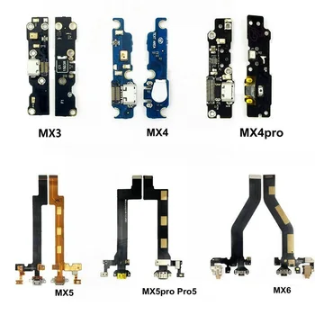 Nový USB Nabíjanie Palube & Mikrofón Modul Pre Meizu MX3 MX4 MX4pro MX5 MX6 pro Pro6 Nabíjací Port Dock Flex Kábel Opravy Dielov