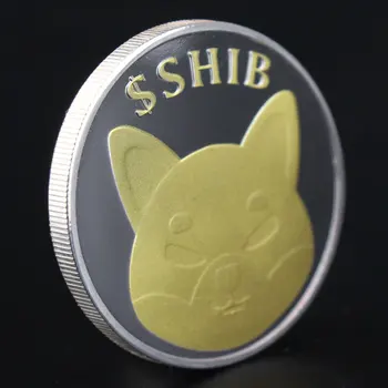 Dogecoin Vrah SHIBA Souvernir Strieborné Pozlátené Mince Fyzickej Cryptocurrency Mince Roztomilý Shiba Mince, Pamätné Mince 4